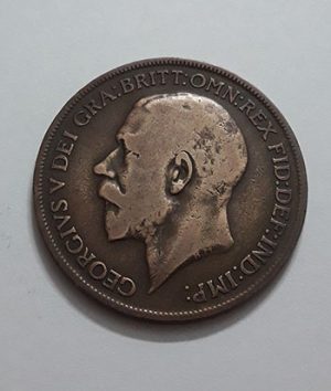 Foreign coin of King George V of Britain in 1921-vgf