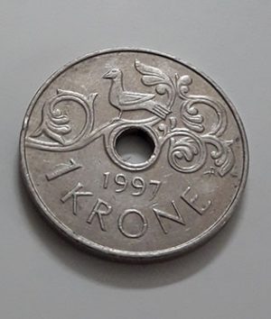 Foreign currency of Norway, beautiful design, 1997-nor