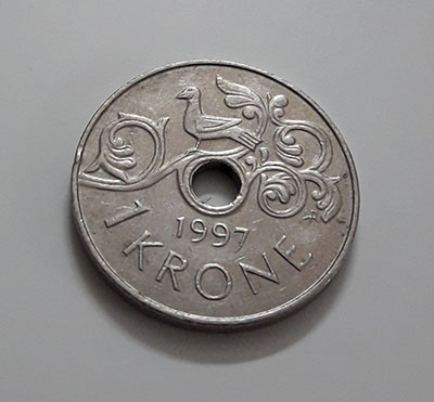 Foreign currency of Norway, beautiful design, 1997-nor