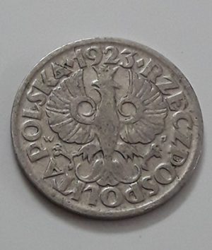 Rare foreign coin of Poland, beautiful design, 1923-ido