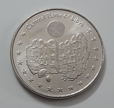 Libya foreign commemorative coin, beautiful and rare design of 2014-shx
