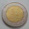 Foreign coin of the beautiful design of Libya 1/2 dinar in 2014-gfd