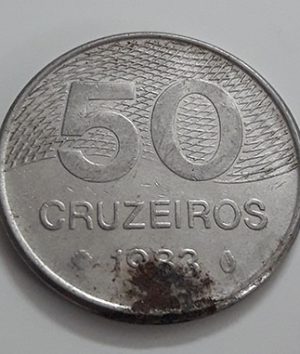 A rare foreign coin commemorating Brazil in 1983-kjh