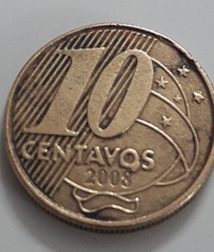 Foreign coin of the beautiful design of Brazil in 2008-bgt