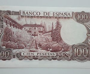 Collectible and beautiful foreign banknotes of Spain in 1970 (bank quality)-fef