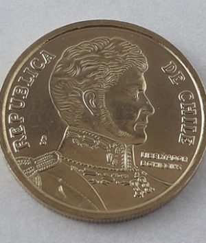Foreign coins of the beautiful design of Chile in 2011-fgh