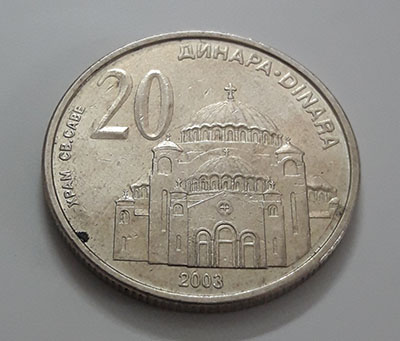 Rare foreign coin of Serbia, large size, 2003-rxx