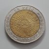 Argentina bimetallic foreign coin, very beautiful design, 1995-rhh