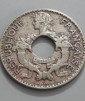 Extremely rare and valuable foreign coin from India, China, French colony in 1938-ull