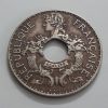 Extremely rare and valuable foreign coin of India and China, colony of France in 1939-inn