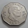 Foreign coin of the beautiful design of Tanzania in 1993-bnm