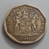 Foreign coin, beautiful flower design of South Africa in 1992-aga