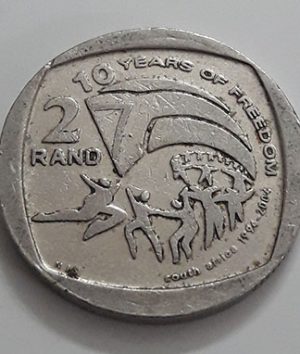 foreign-currency-commemorative-2-rounds-of-south-africa-a-very-beautiful-and-rare-design-of-2004-sww