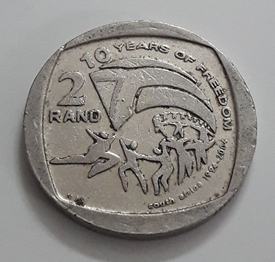 foreign-currency-commemorative-2-rounds-of-south-africa-a-very-beautiful-and-rare-design-of-2004-sww