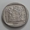 Foreign currency commemorative coin 1 round South Africa, a very beautiful and rare design of 1994-srs