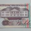 Foreign banknote of the beautiful design of Suriname-dyd