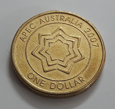 Australian one-dollar commemorative foreign coin Old Queen, 2007-hjk