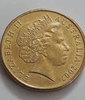 Australian one-dollar commemorative foreign coin Old Queen, 2007-kjh