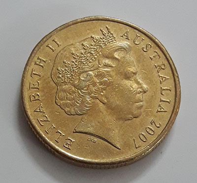 Australian one-dollar commemorative foreign coin Old Queen, 2007-kjh