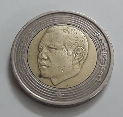 Two-metal foreign coin, beautiful design of the Maghreb country, 2002-lzz