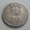 Collectible foreign currency of Portugal in 1989-mzm