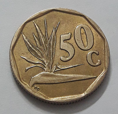 foreign-coin-beautiful-and-rare-design-south-africa-unit-50-1993-gnn