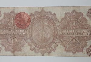 Collectible foreign banknotes and plaques of Mexico in 1914, very beautiful design-uio