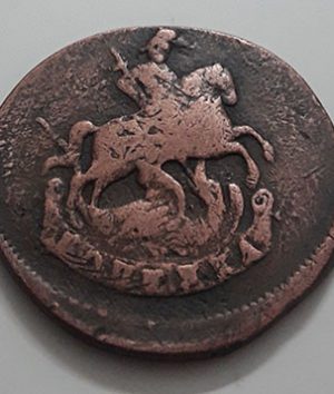 A very rare and valuable foreign collectible coin of the Russian Siberian region in 1788-cqq