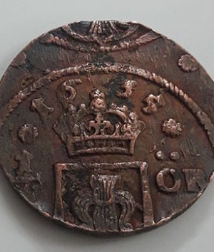 Foreign museum collection coin of Sweden, 1635, old-pep