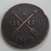 A very beautiful and rare foreign collectible coin 1/2 skilling of Sweden in 1802-fxx