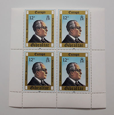 Block of 4 foreign stamps of 1980-aii