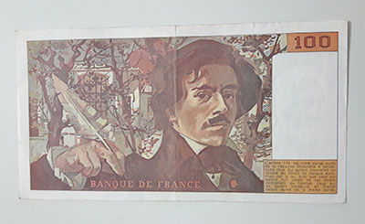 Foreign banknotes and collectibles, beautiful and rare design of France, 1990, large size-vhv