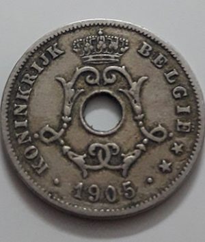 Collectible foreign coin, beautiful and rare design, Belgium, unit 10, 1905-jxx