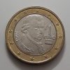 1 euro double collectible collectible foreign coin, beautiful design, 2002-awe
