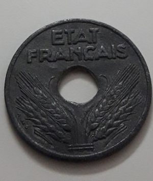 Collectible foreign coin of France, unit 10, 1941-eay