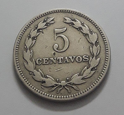 A very rare foreign collectible coin from El Salvador in 1952-gal