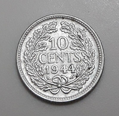 Foreign silver collectible coin of the Netherlands in 1944-jhg