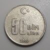 Collectible foreign coins of Turkey in 2002-llk