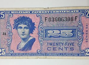 Collectible foreign banknotes of rare American design-quu