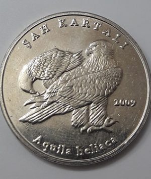 Collectible foreign coin, beautiful and rare design of Turkey, Animal Memorial, 2009-rfv
