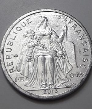 Collectible foreign coin, beautiful, rare and valuable design of Caledonia, French colony, 2015-dxx