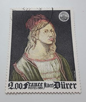 Exterior stamp with a beautiful design of 1980-cvb