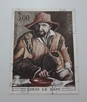 Foreign stamp with a beautiful design of France in 1980-aww
