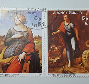 2 foreign stamps with a beautiful design of 1983-opa