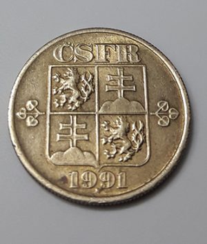 Foreign commemorative collectible coin of the Czech Republic in 1991-jdd