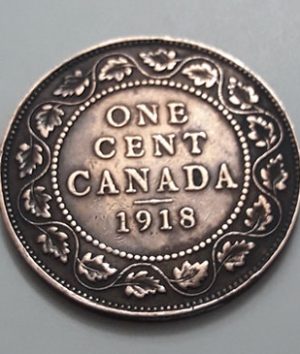 Extra Rare Collectible Foreign Coin 1 Canadian Century King George V 1918-ozo