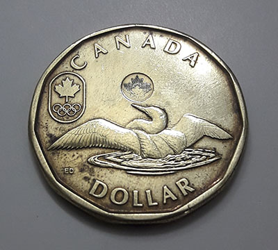 Canadian commemorative collectible foreign coin, beautiful and rare design of 2014-ecc