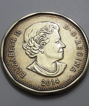 Canadian commemorative collectible foreign coin, beautiful and rare design of 2014-cec