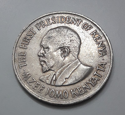 Collectible foreign coin of Kenya, unit 1, 1975-tii