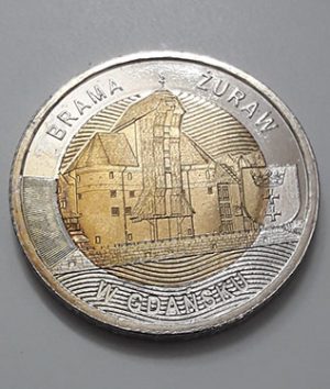Two-metal collectible foreign coin, a very beautiful and rare memorial in Poland in 2021-qll